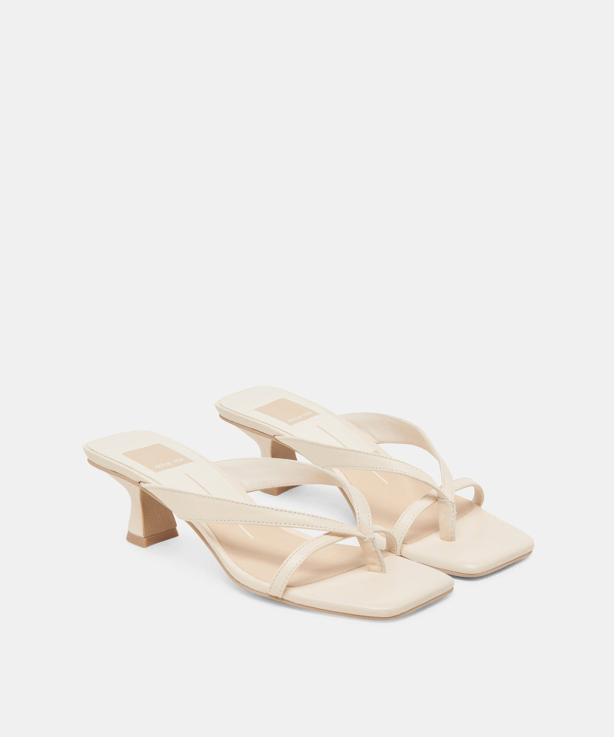 BREVEL HEELS BONE LEATHER