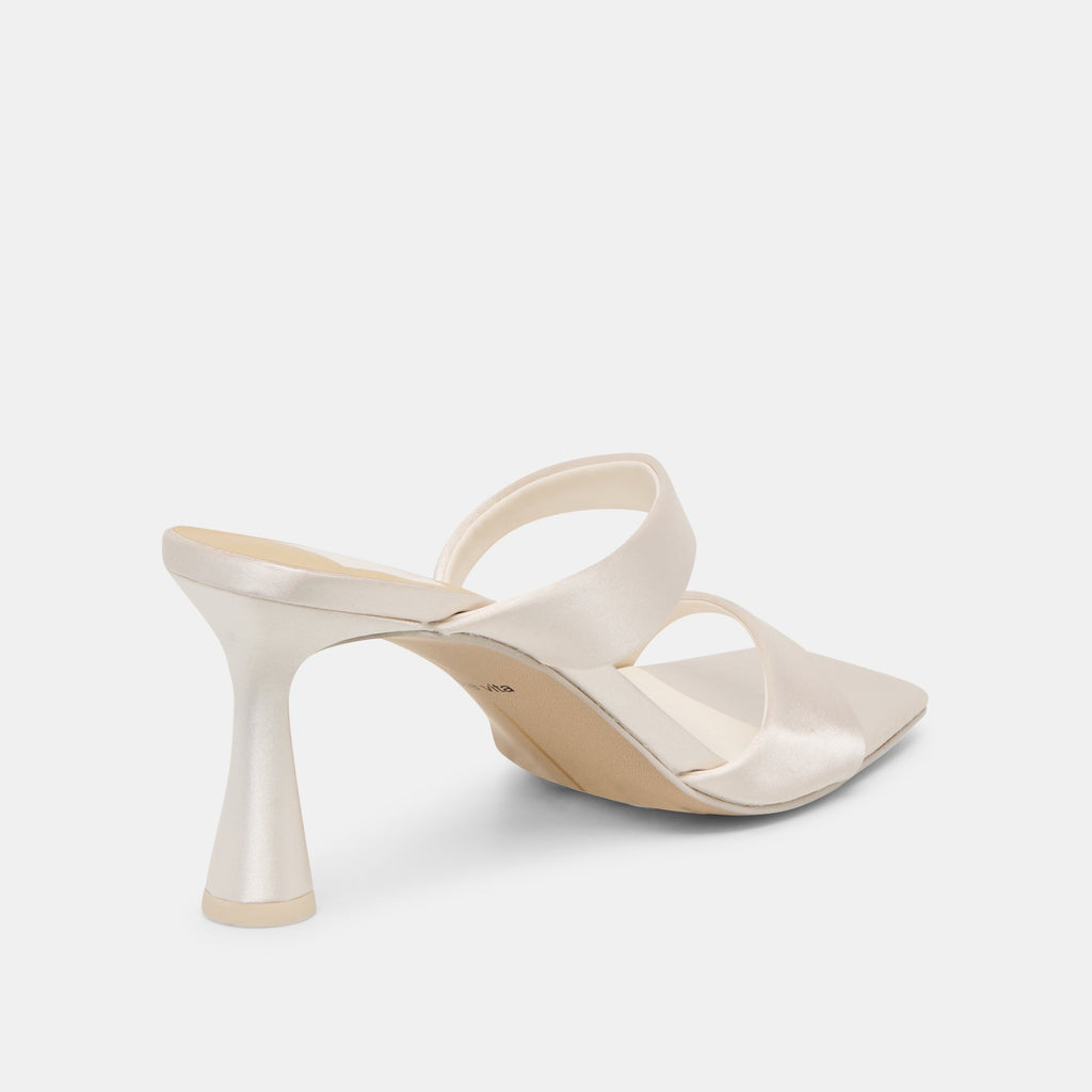 ICELYN HEELS IVORY SATIN