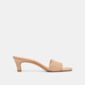REXA WIDE HEELS LIGHT TAN LEATHER