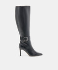 KINZY WIDE CALF BOOTS BLACK LEATHER