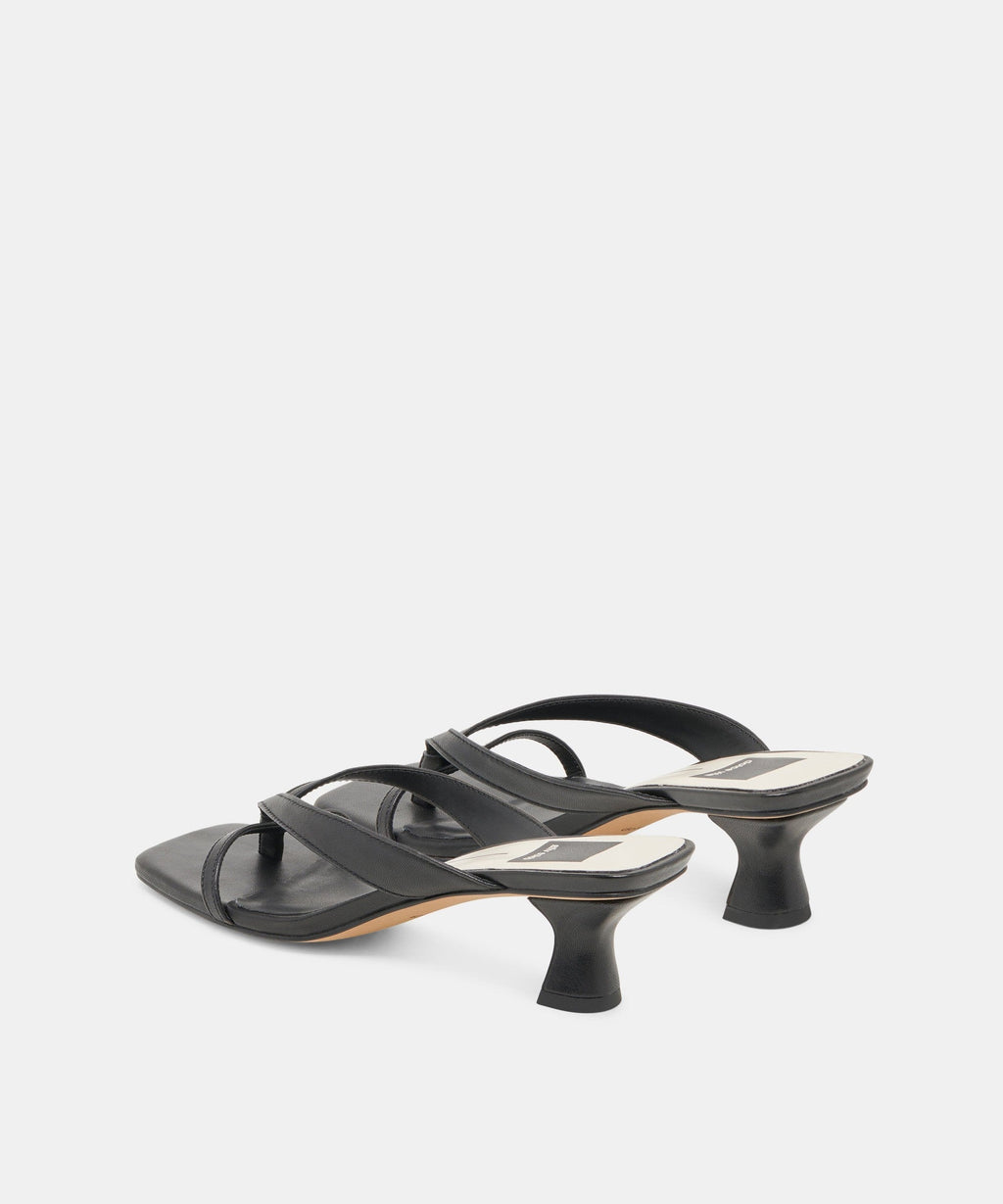 BREVEL HEELS ONYX LEATHER