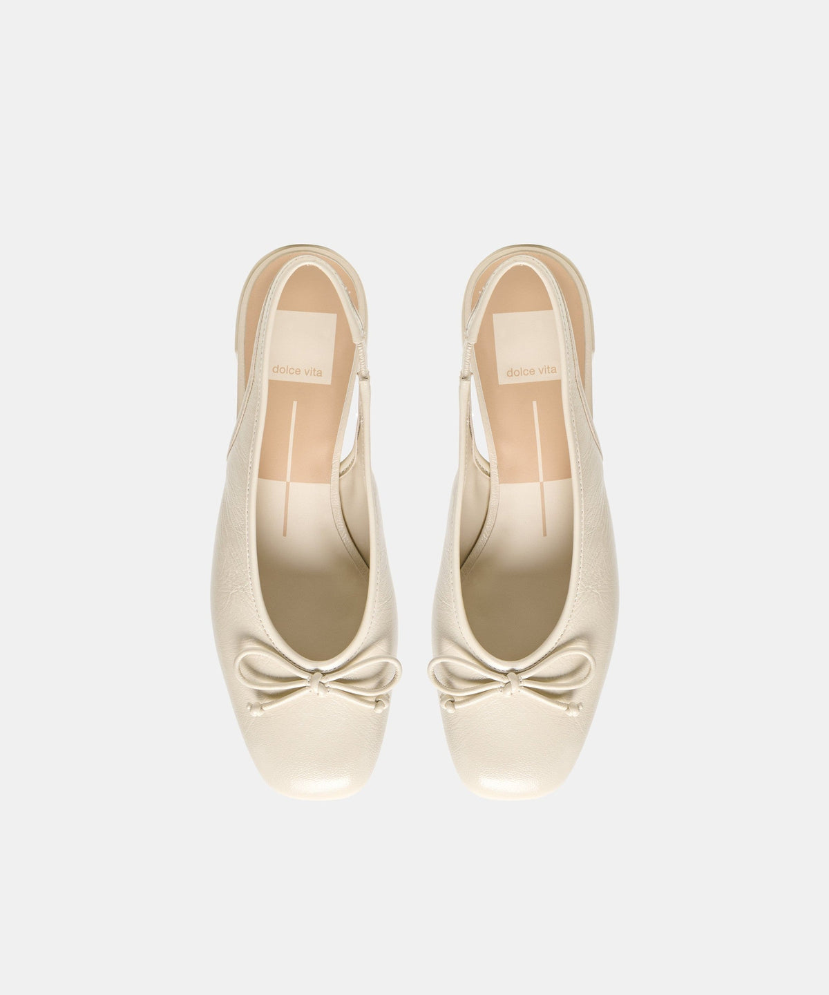 MARIEN MID HEELS IVORY LEATHER