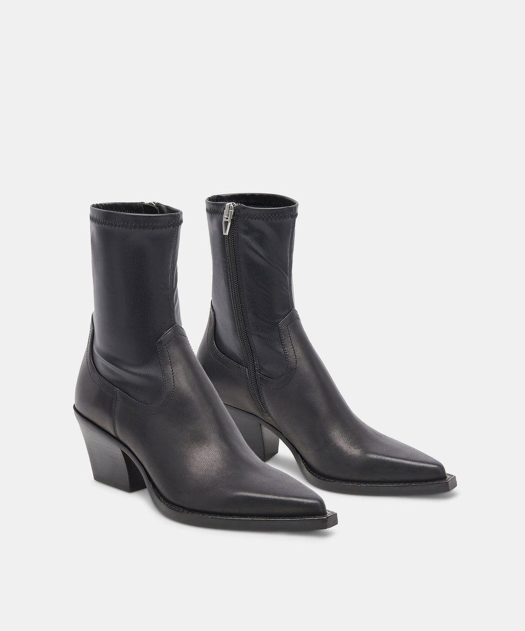 RUTGER WIDE BOOTS BLACK LEATHER
