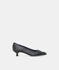 DAWSEN HEELS ONYX SATIN