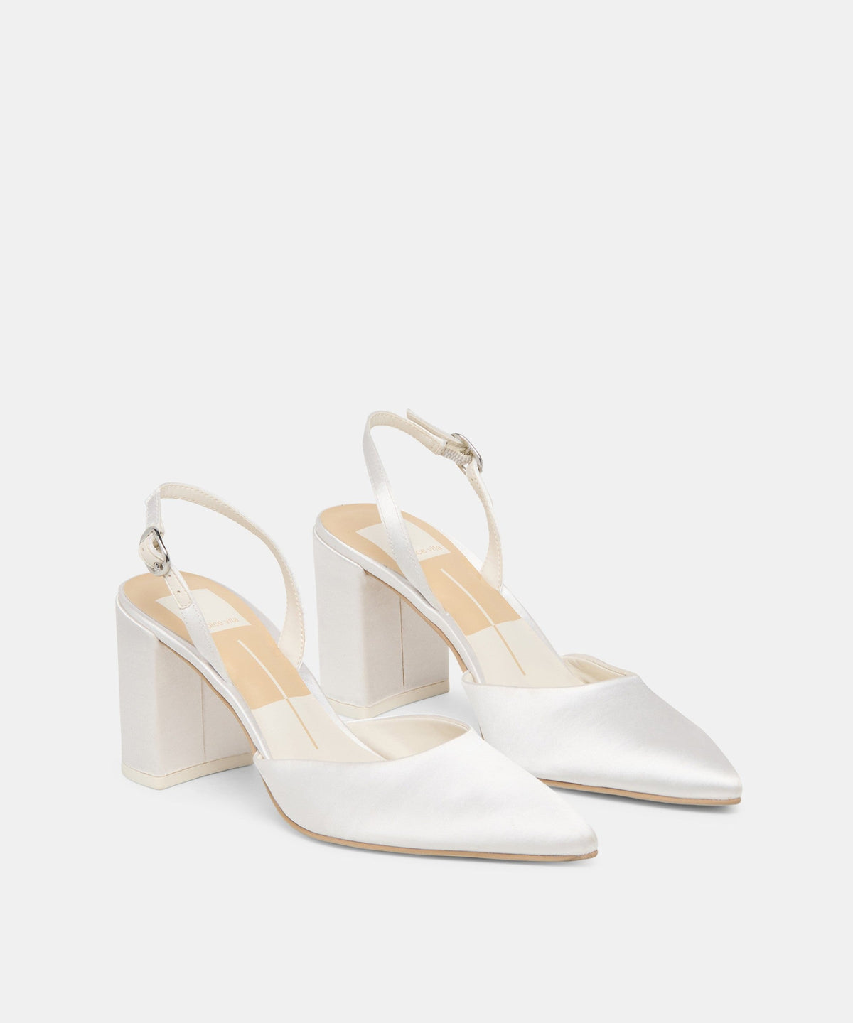 CAREL HIGH HEELS TRUE WHITE SATIN