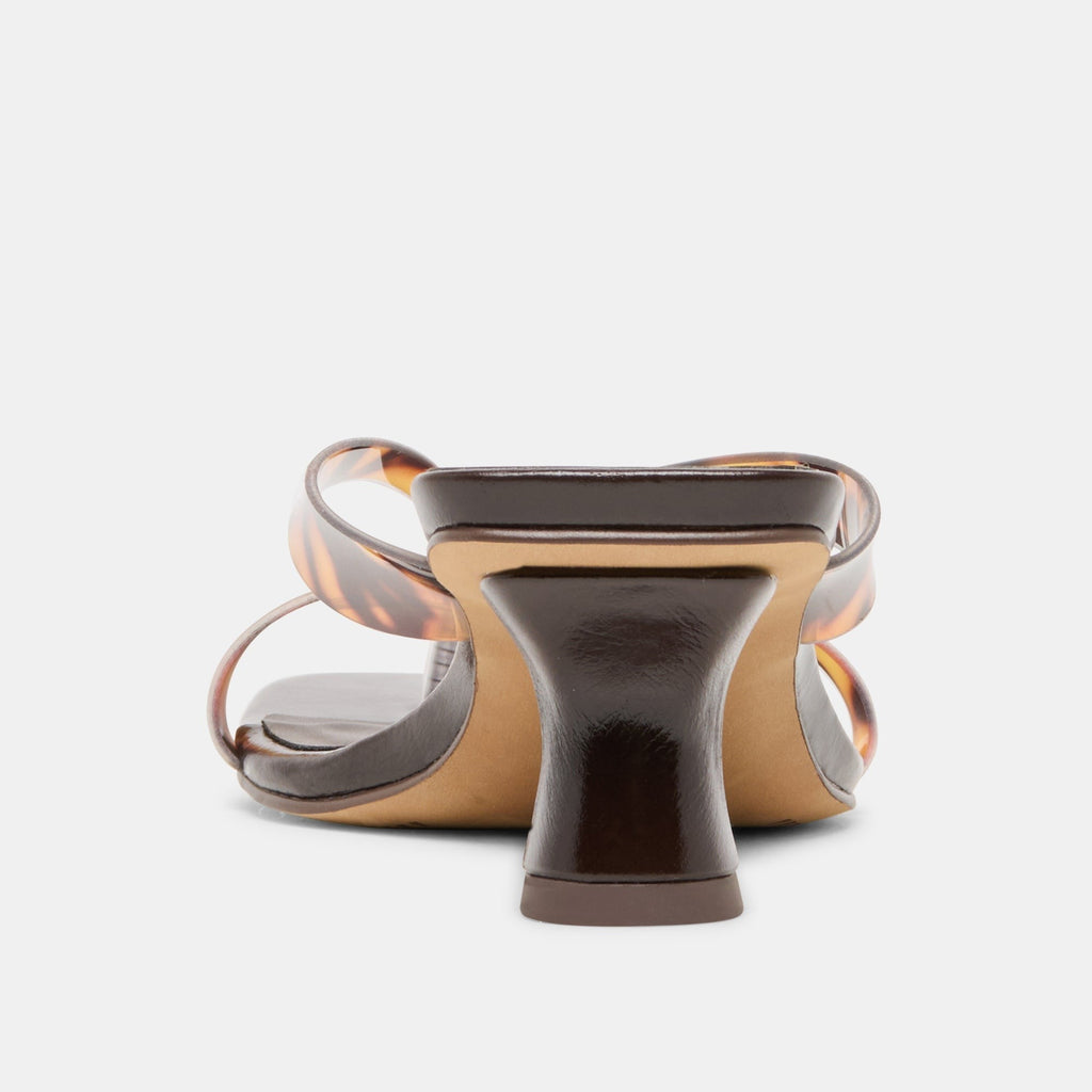 BREVEL VINYL HEELS TORTOISE JELLY