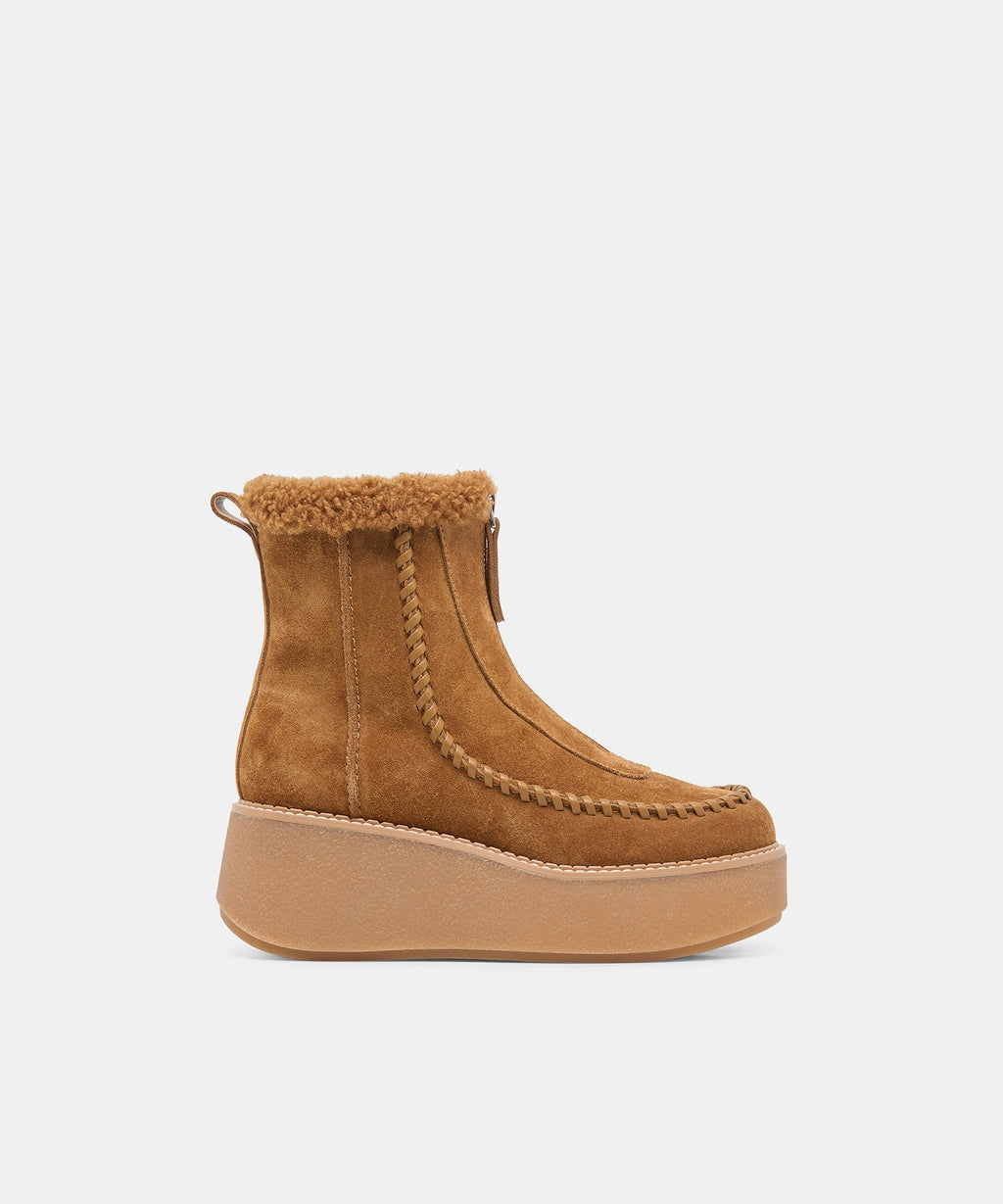 ROBEN BOOTS LT BROWN SUEDE
