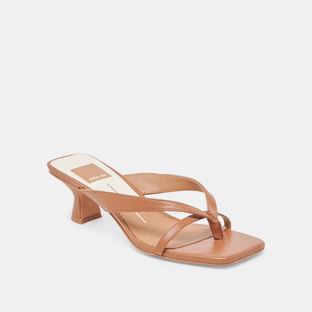 BREVEL WIDE HEELS SADDLE LEATHER