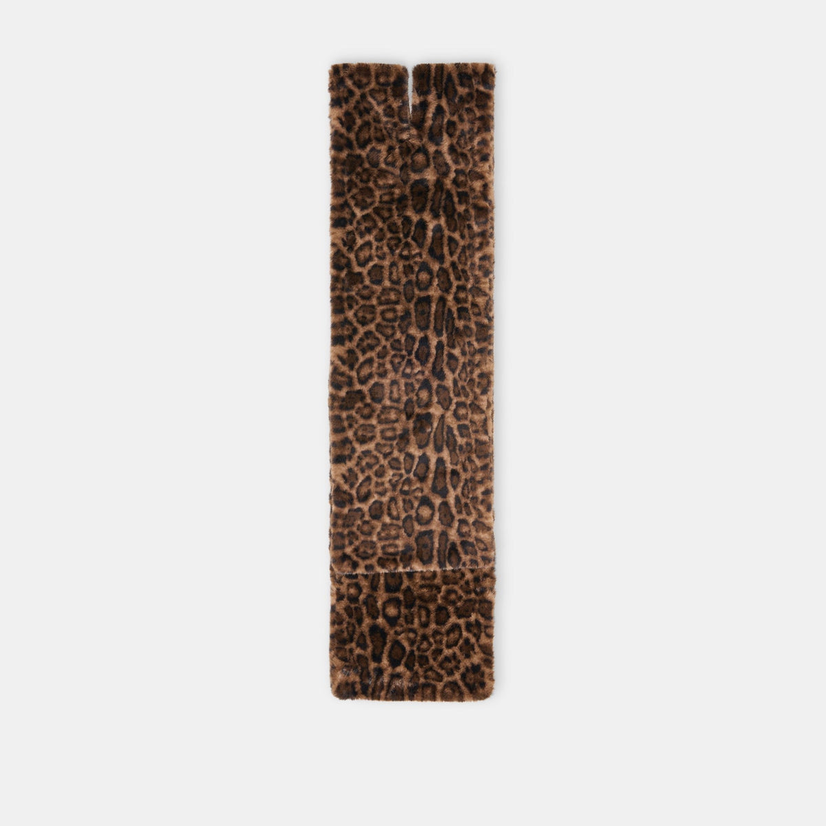 FAUX FUR SCARF LEOPARD