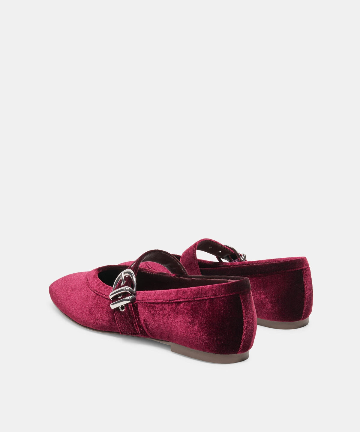 MIKEL VELVET BALLET FLATS BORDEAUX VELVET