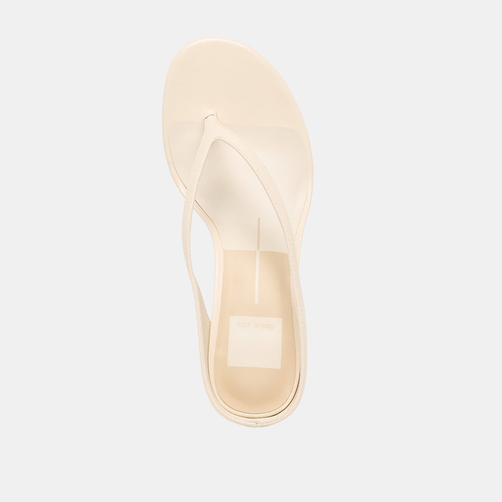 DOREEN HEELS BONE LEATHER