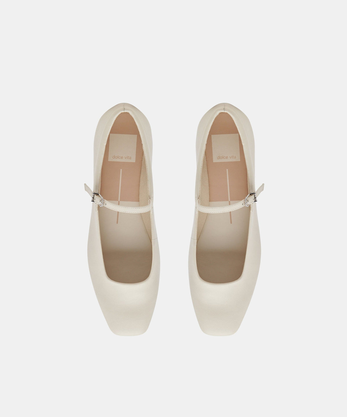 REYES BALLET FLATS IVORY LEATHER