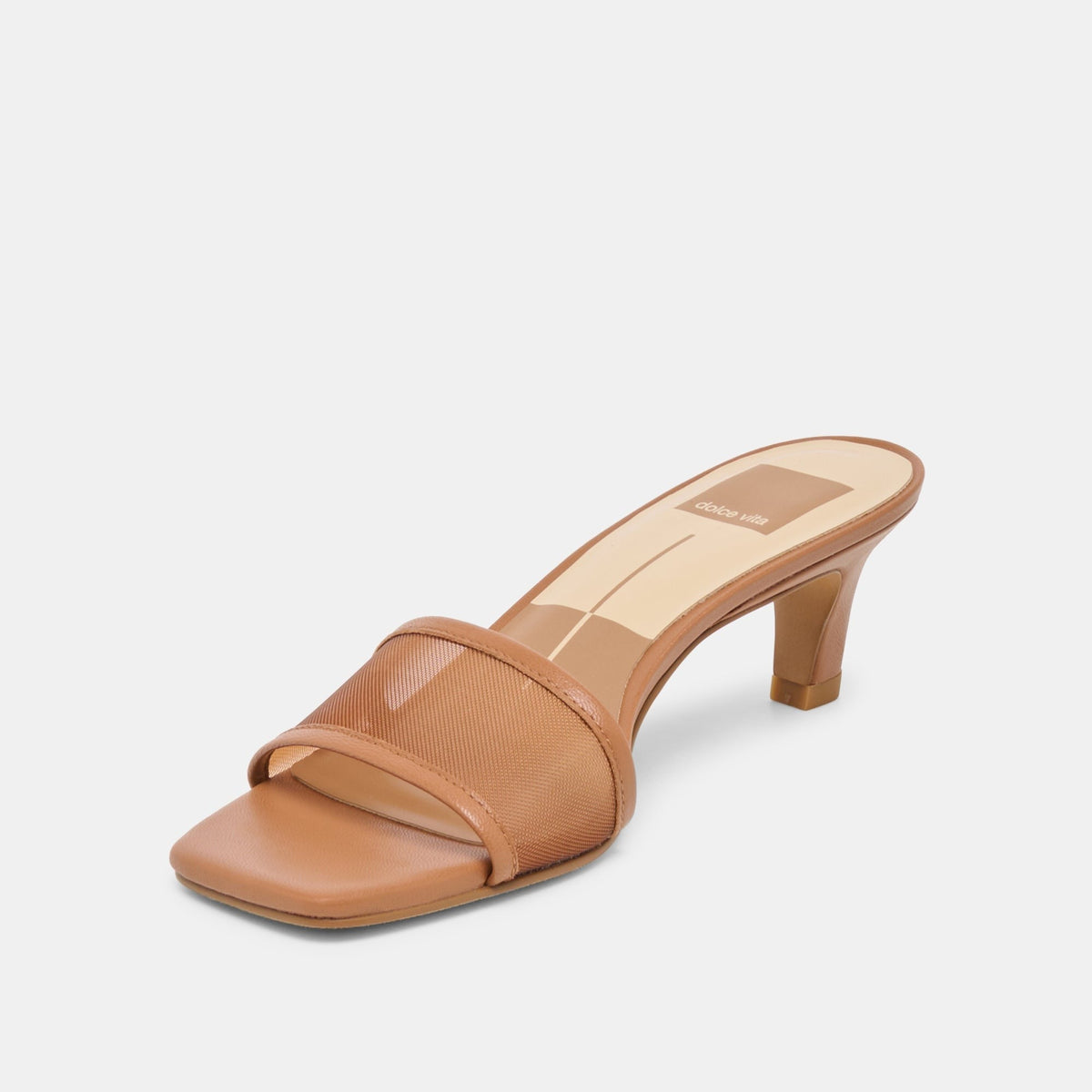 REXA MESH HEELS CARAMEL MESH
