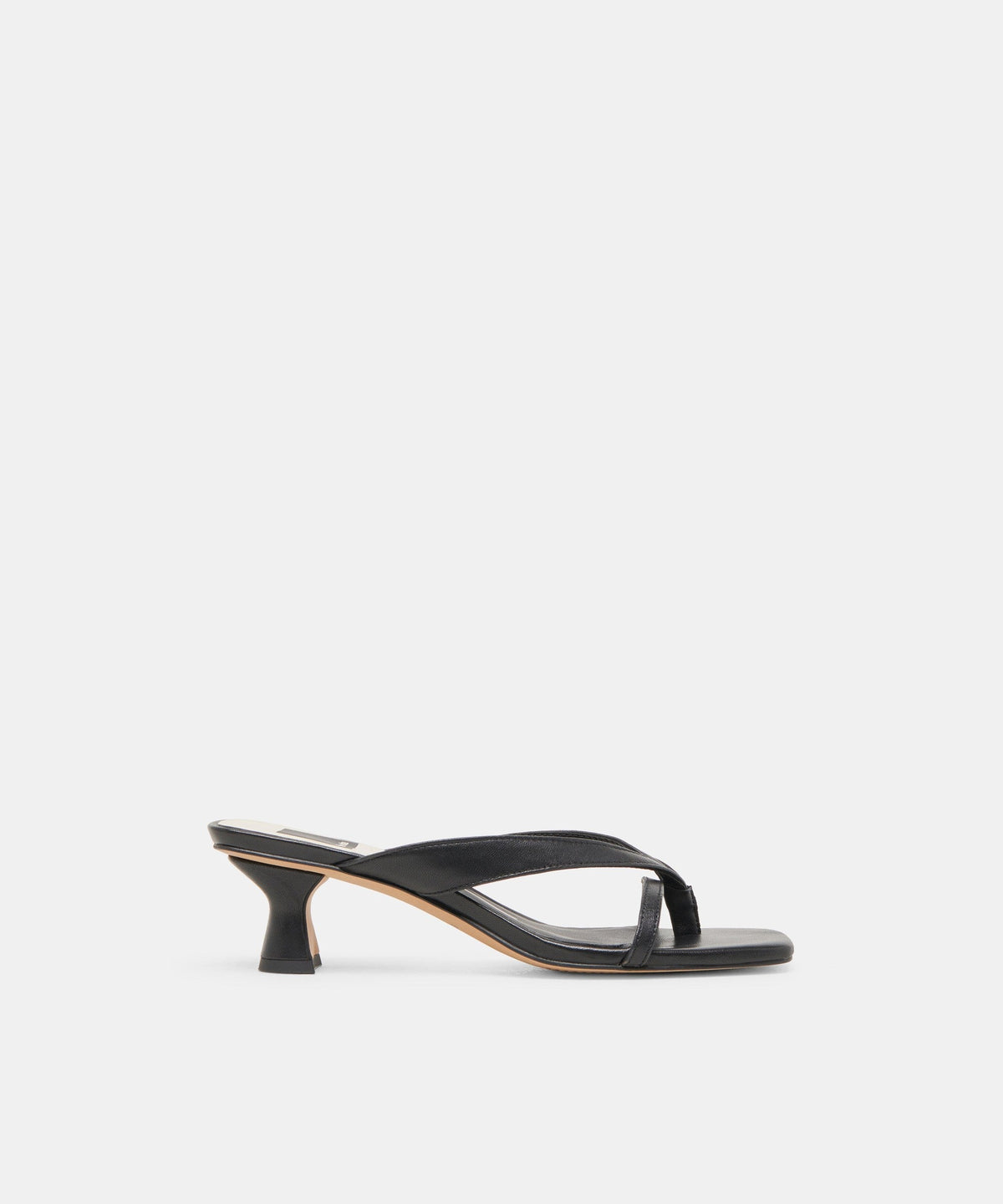 BREVEL WIDE HEELS ONYX LEATHER