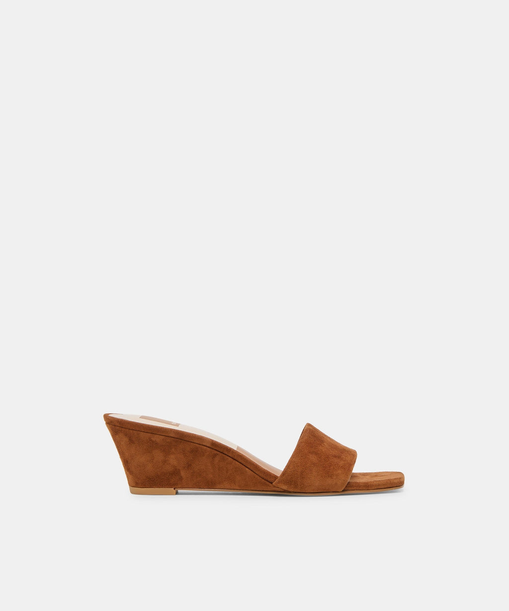 QAILY WEDGES BROWN SUEDE
