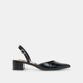 CAREL WIDE HEELS MIDNIGHT CRINKLE PATENT LEATHER