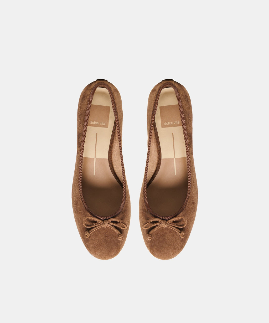RITLA MID HEELS COCOA SUEDE