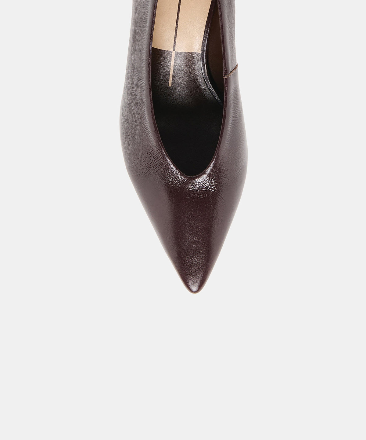 ALWYN HEELS BLACK CHERRY CRINKLE PATENT