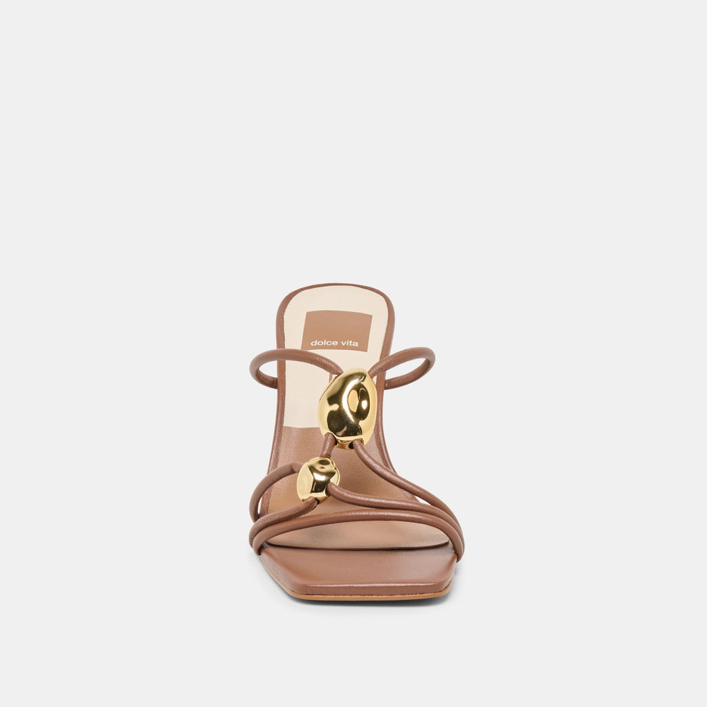 ALAYNA HEELS COGNAC LEATHER