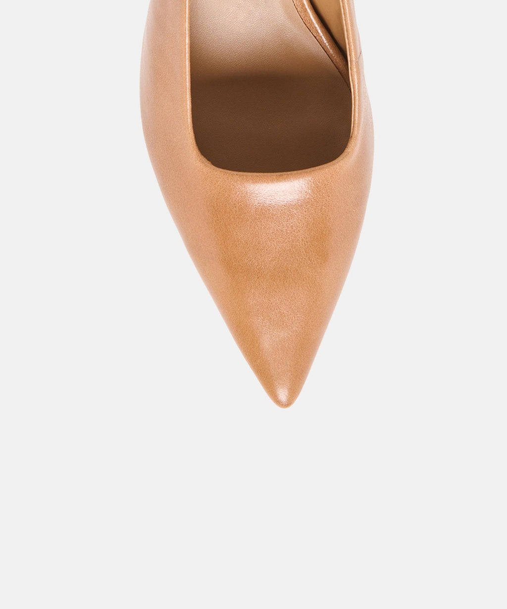 KOKO HEELS TAN LEATHER