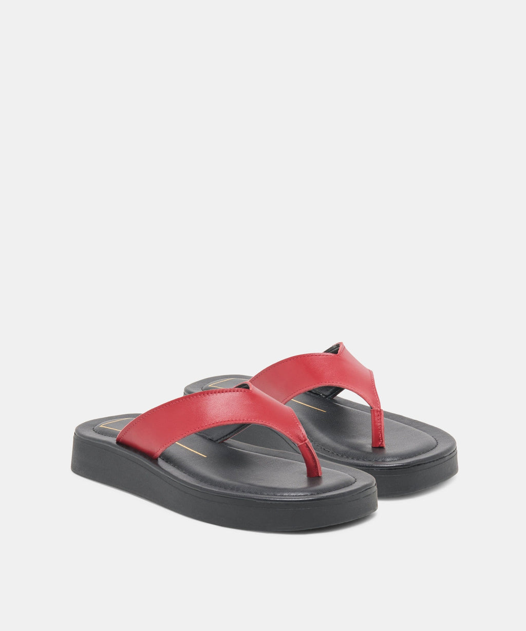 BLAYZE SANDALS RED LEATHER