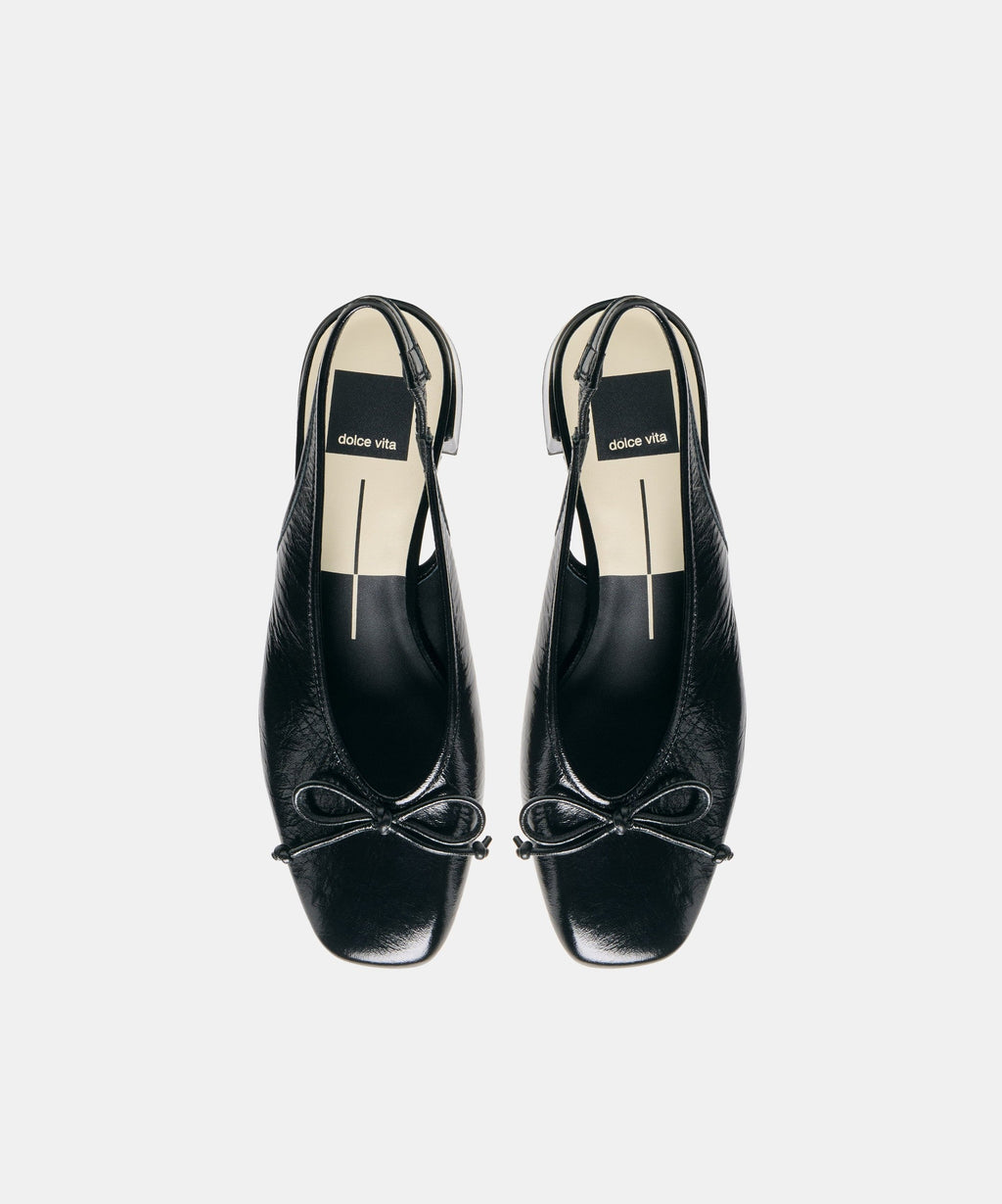 MARIEN MID HEELS BLACK LEATHER
