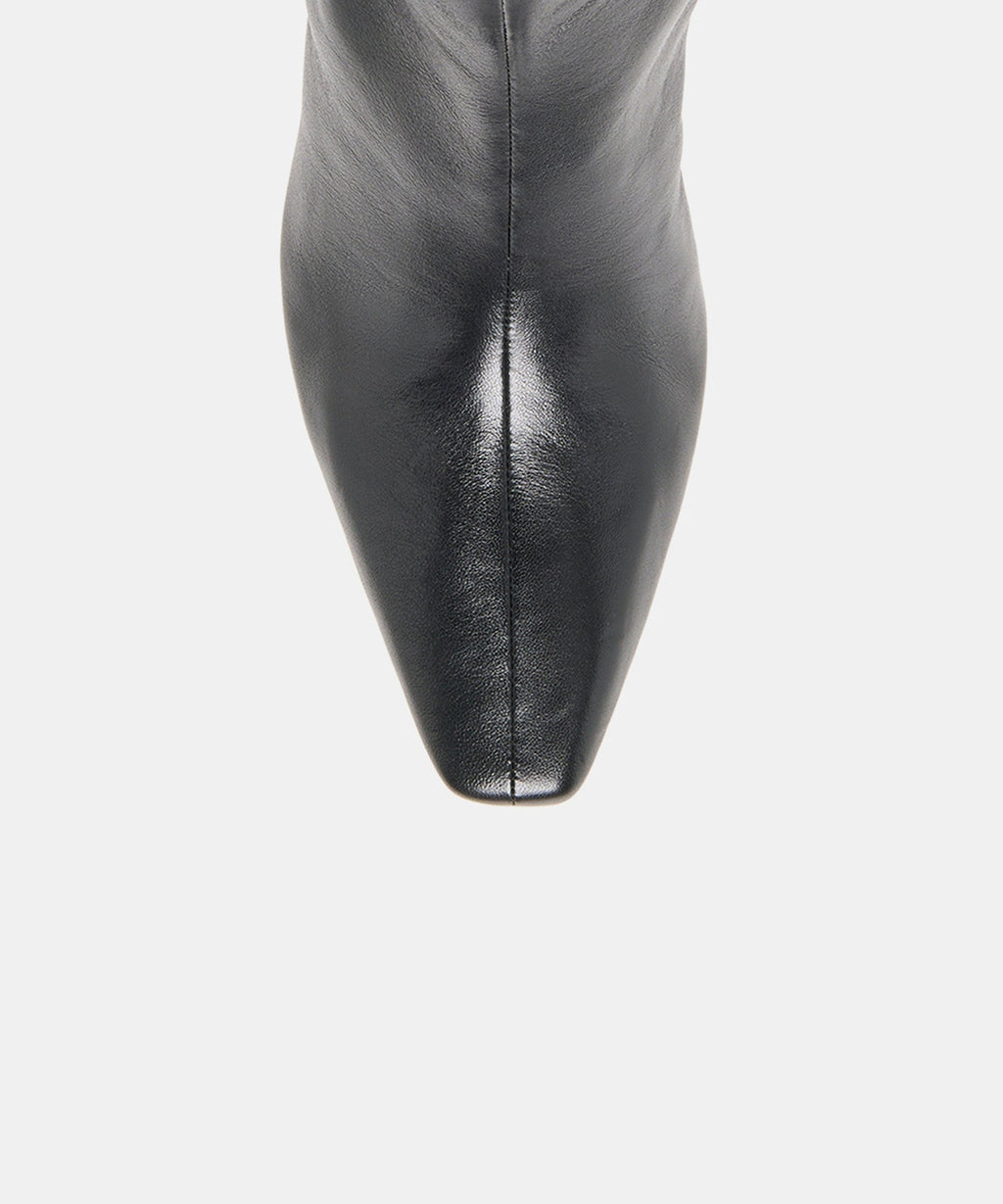 NESLY BOOTIES BLACK LEATHER