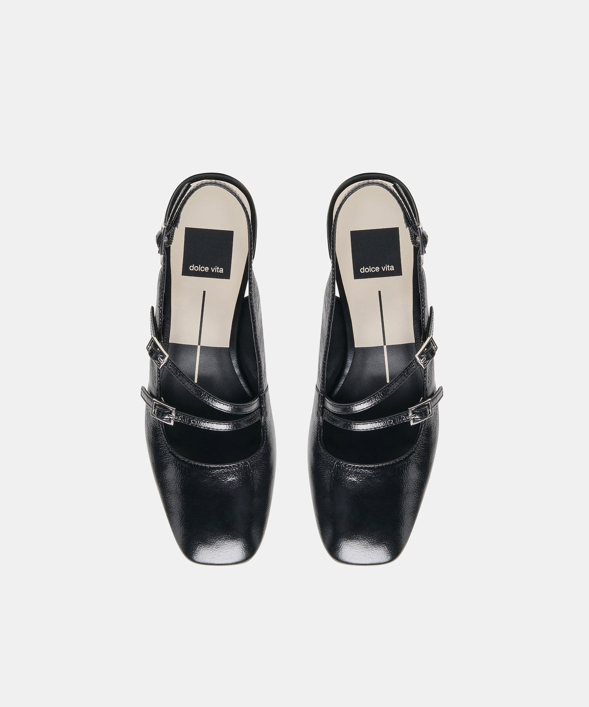 DRIAH HEELS BLACK LEATHER