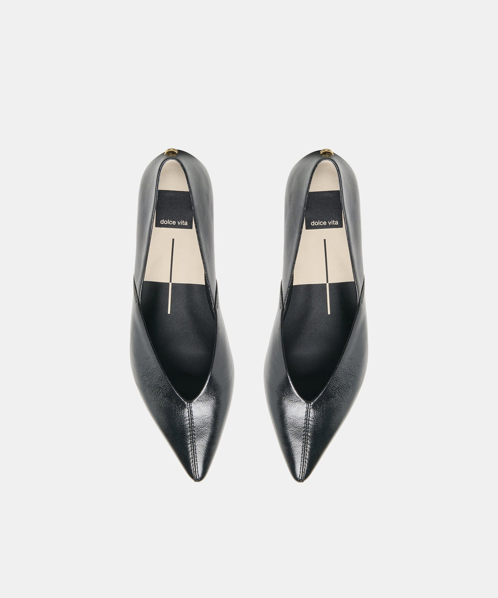 GEMA FLATS BLACK LEATHER