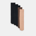 5 PACK OPAQUE TROUSER CREW SOCKS DARK MULTI
