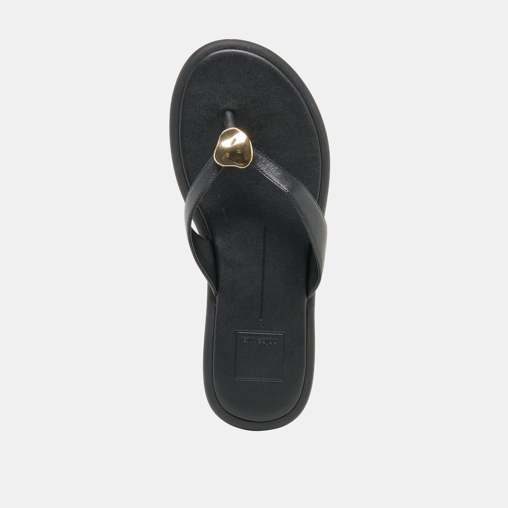 JAINA SANDALS BLACK LEATHER