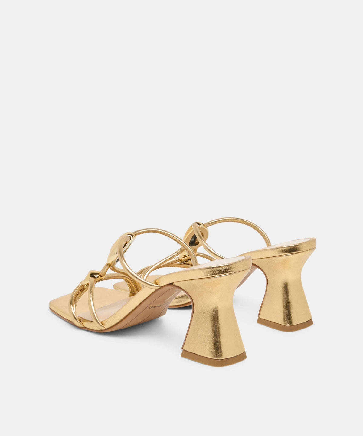 ALAYNA HEELS GOLD LEATHER