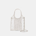 SYLVENE PEARL CROSSBODY WHITE MESH