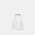 EVELISE MINI HANDBAG WHITE PEARL SATIN
