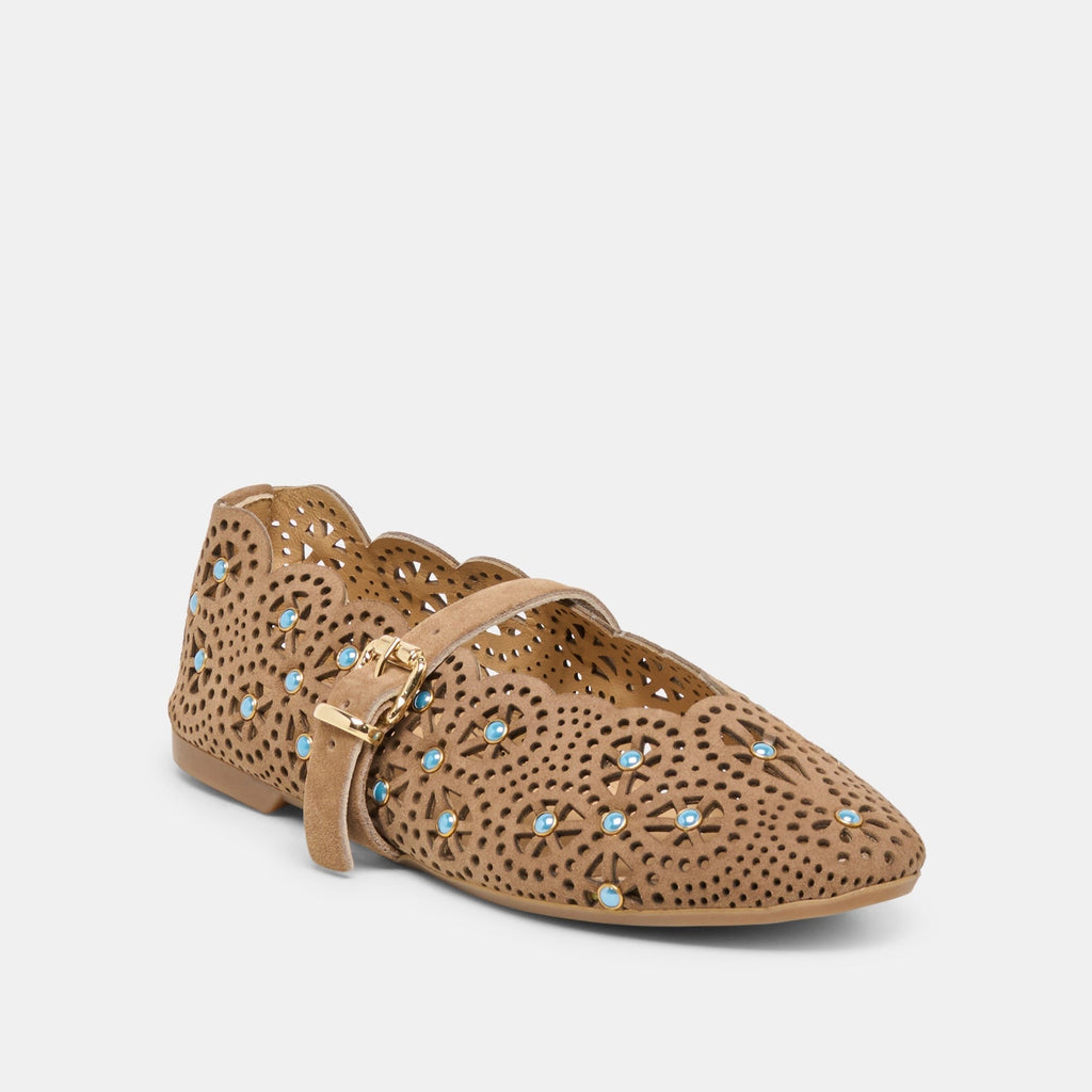 MORGIN BALLET FLATS MUSHROOM SUEDE