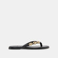 JUNY SANDALS BLACK LEATHER