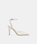ELARA LACE HEELS WHITE LACE