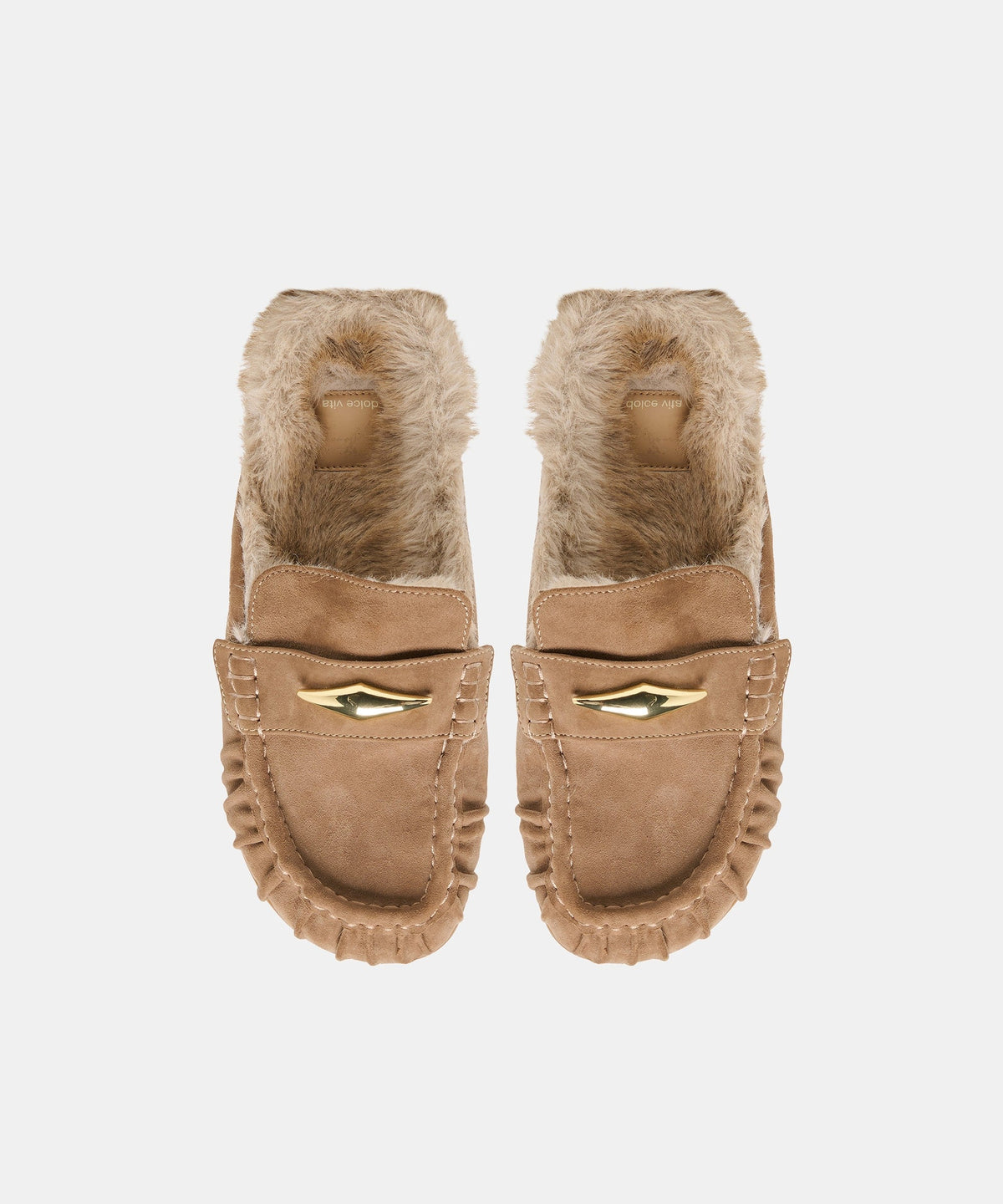 JODERO PLUSH FLATS MUSHROOM SUEDE