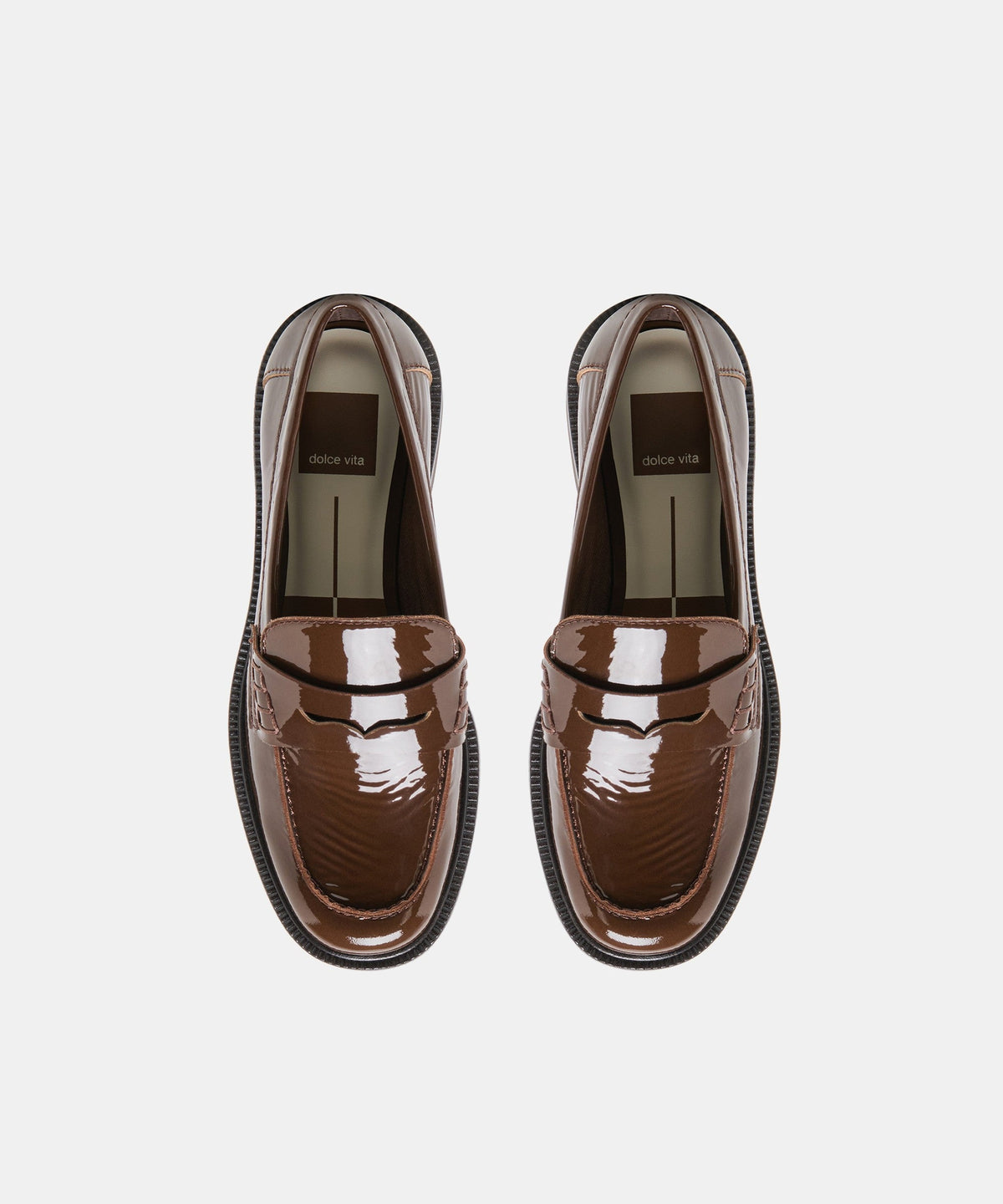 TIGGY LOAFERS WALNUT CRINKLE PATENT