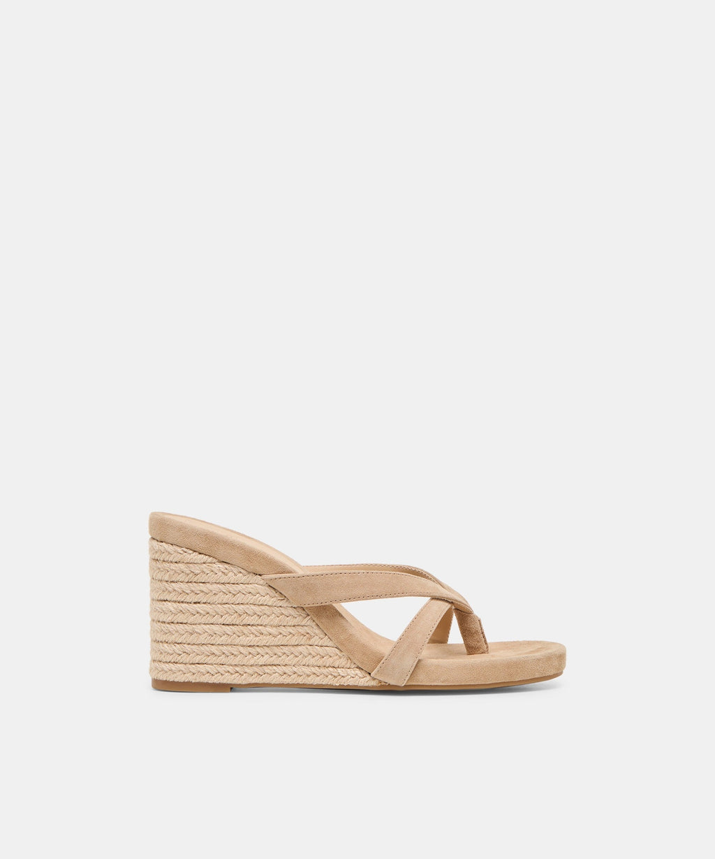 HELAN ESPADRILLE WEDGES CAMEL SUEDE