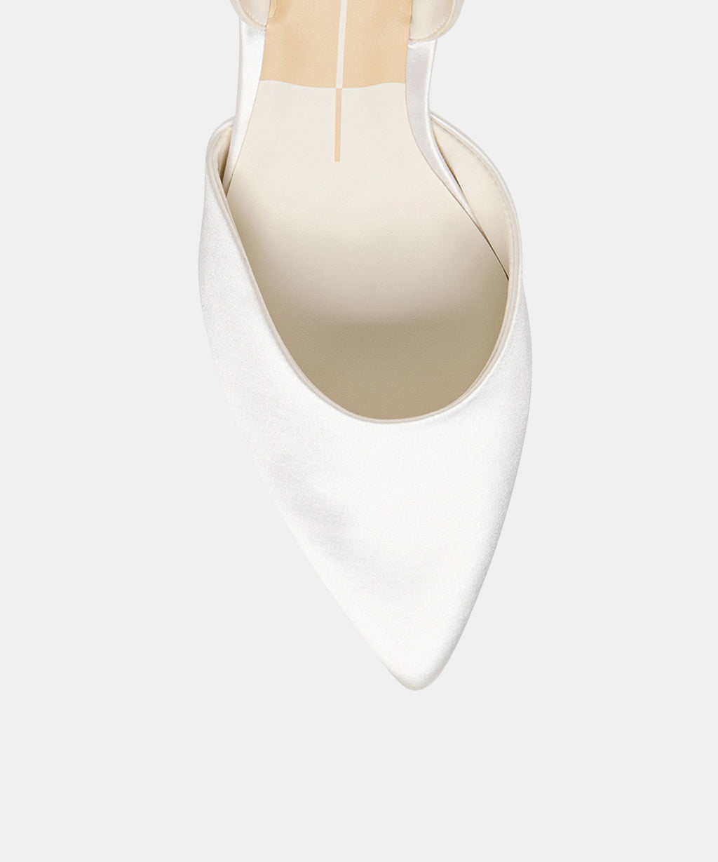 CAREL HIGH HEELS TRUE WHITE SATIN