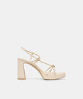 ODETE HEELS CREME LEATHER