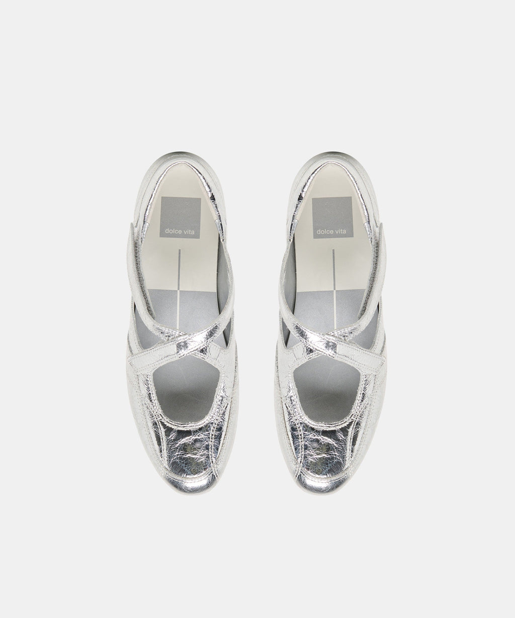 YONO SNEAKERS SILVER DISTRESSED LEATHER