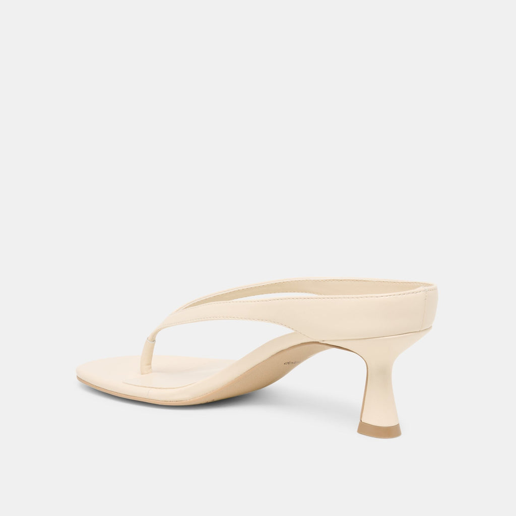 DOREEN HEELS BONE LEATHER