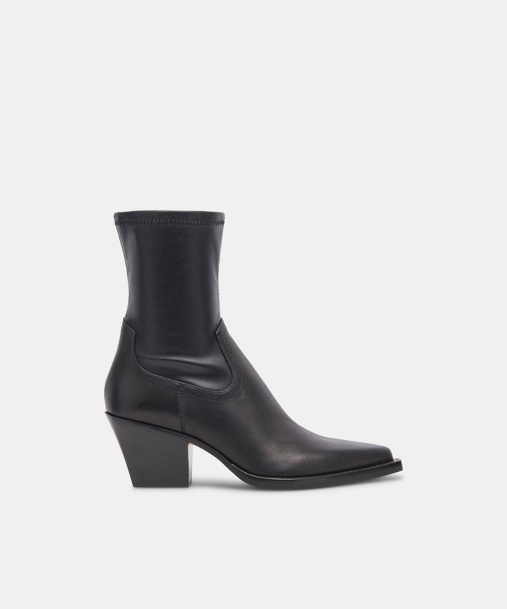 RUTGER WIDE BOOTS BLACK LEATHER