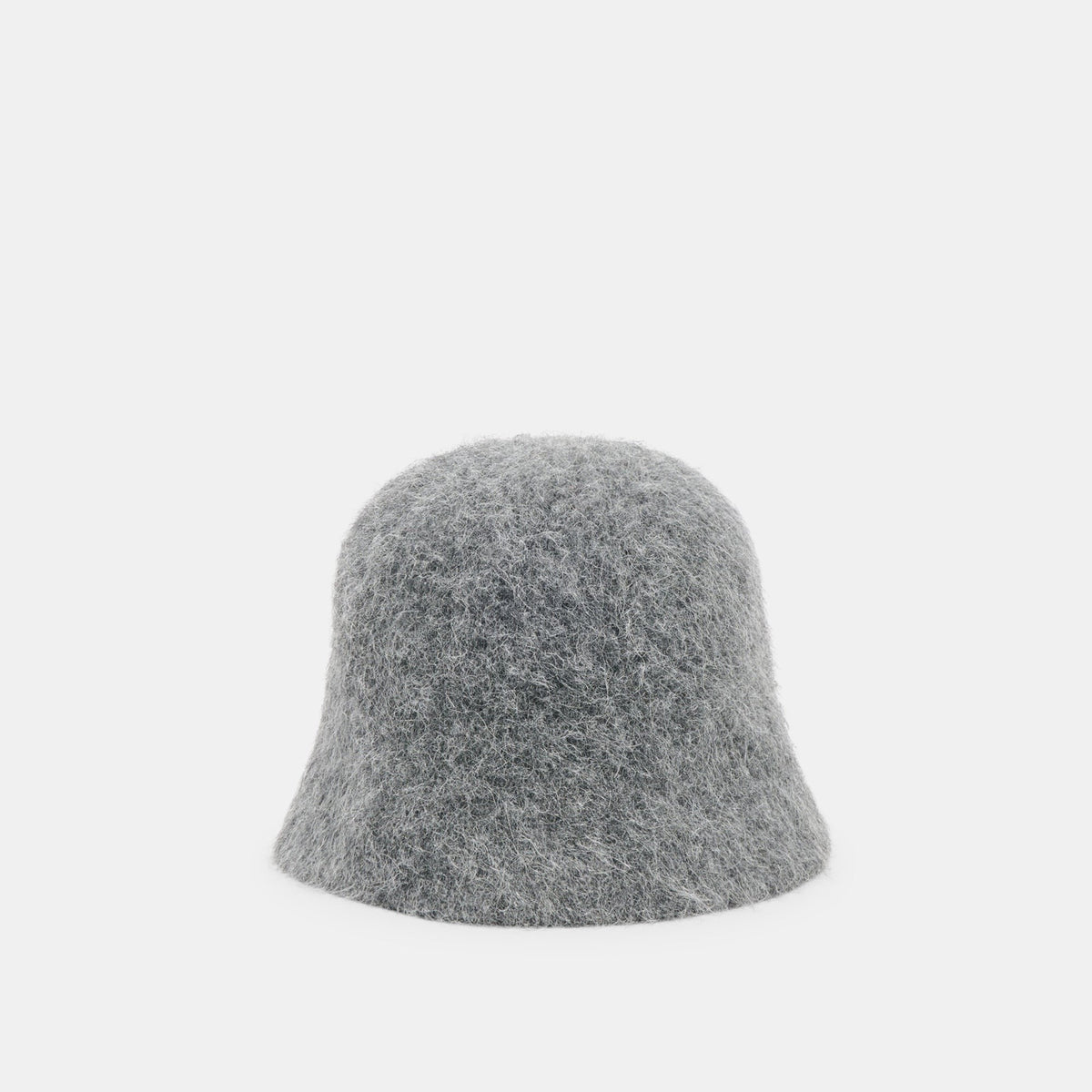 EYELASH BUCKET HAT DARK HEATHER GREY