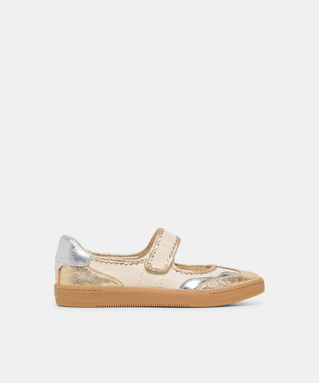 NANET SNEAKERS METALLIC MULTI LEATHER