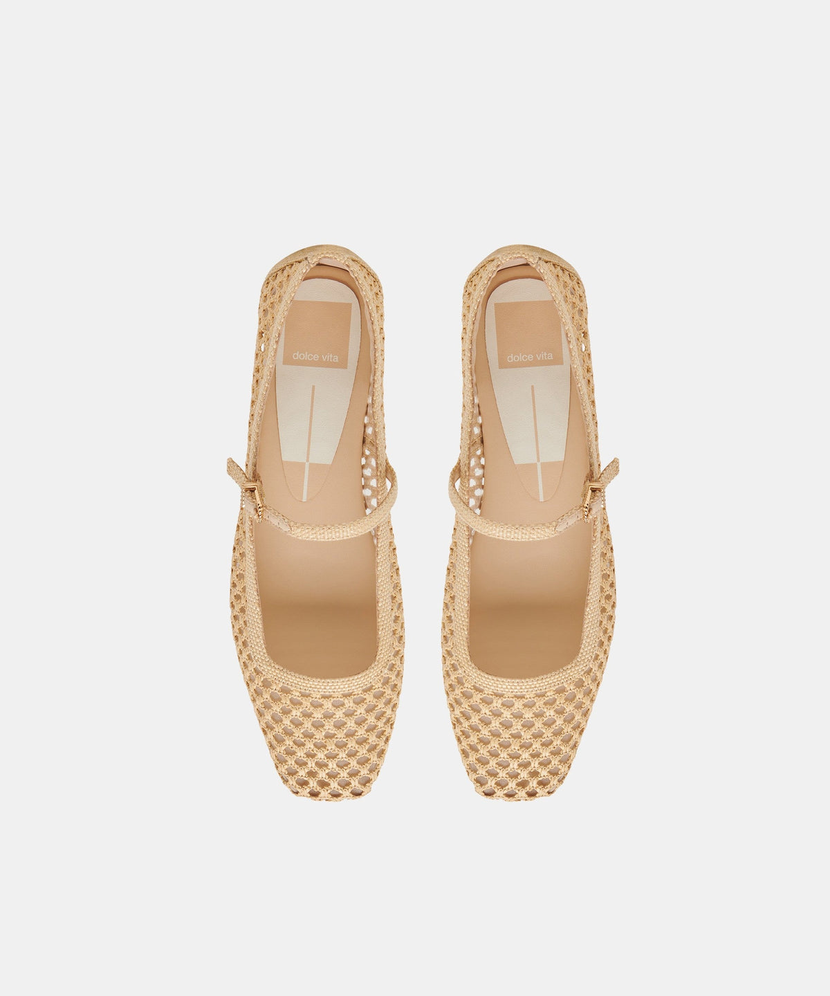 REYES BALLET FLATS LT NATURAL WOVEN RAFFIA