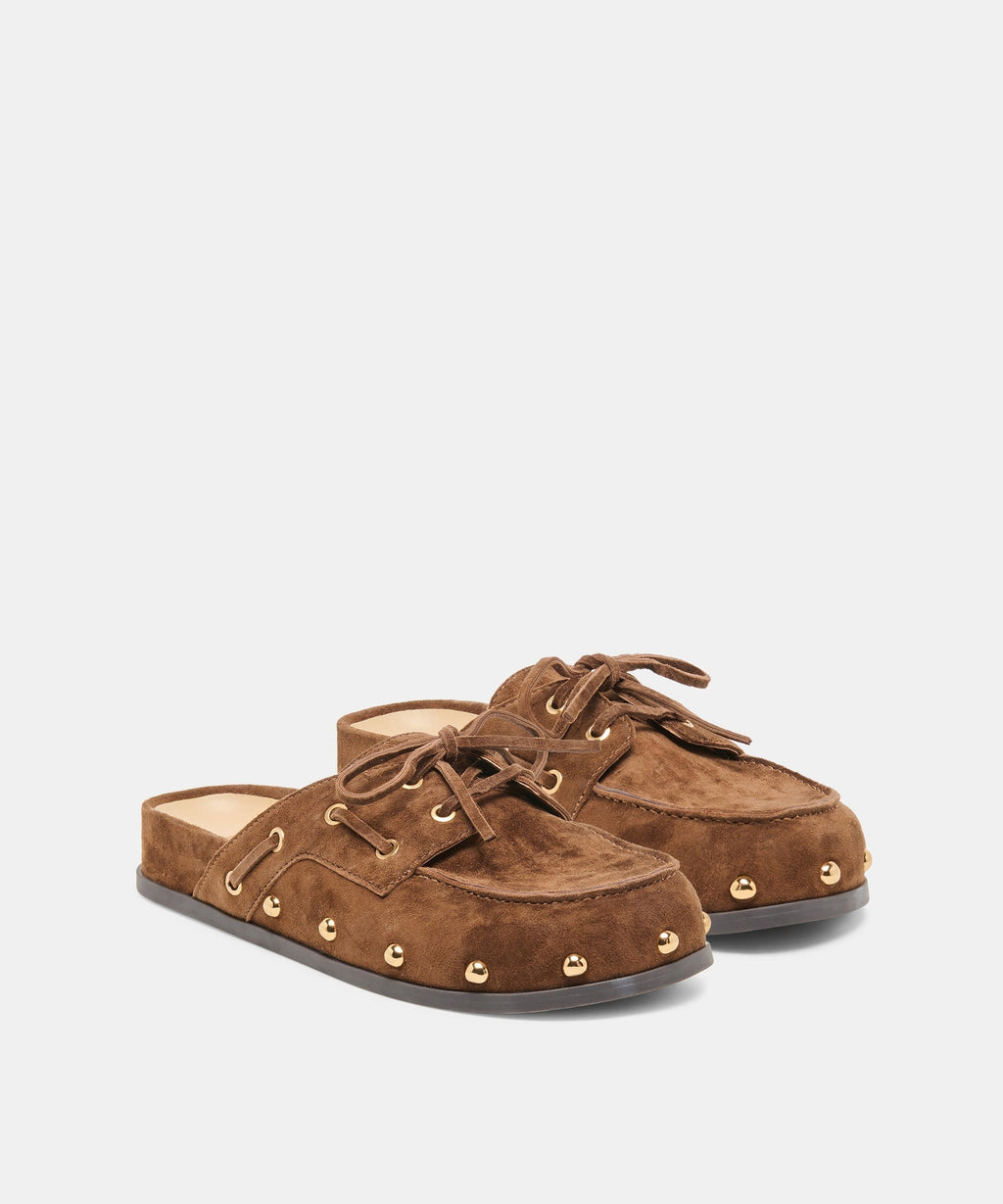JESSI FLATS COCOA SUEDE