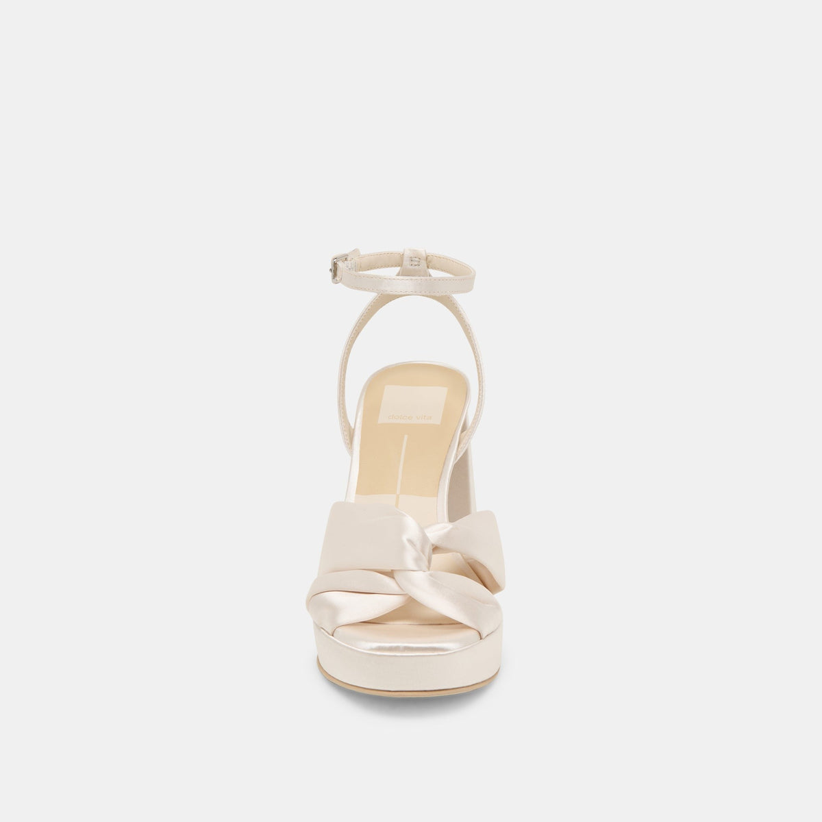 PARLO HEELS IVORY SATIN